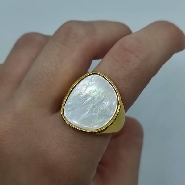 anillo marfil