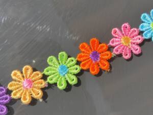 chocker flowers rainbow